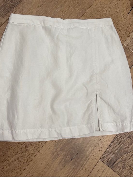 Wilfred Dresses & Skirts - Aritzia Wilfred Linen Blend White Mini Skirt